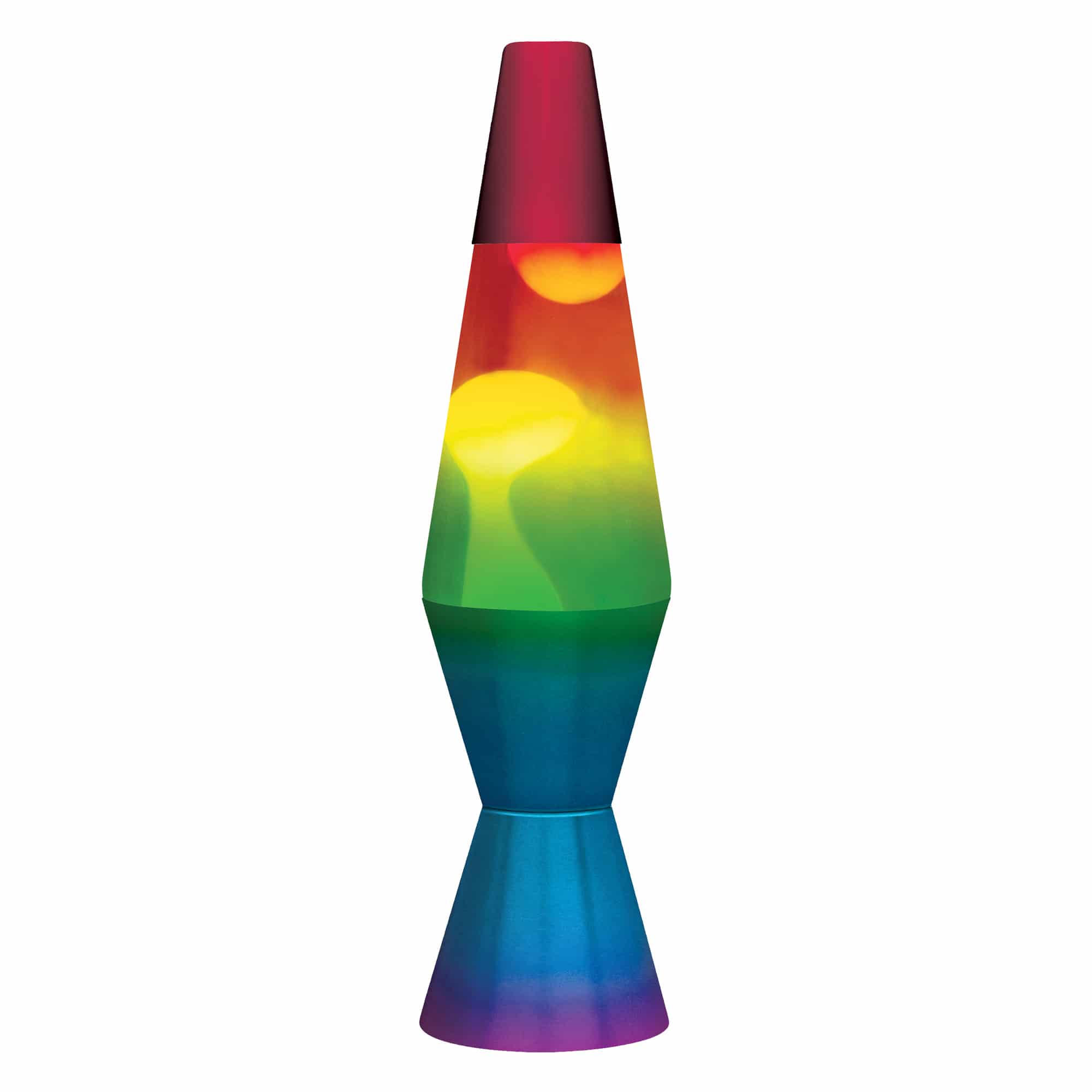 11.5?? LAVA Lamp Rainbow ?C White/Tricolor