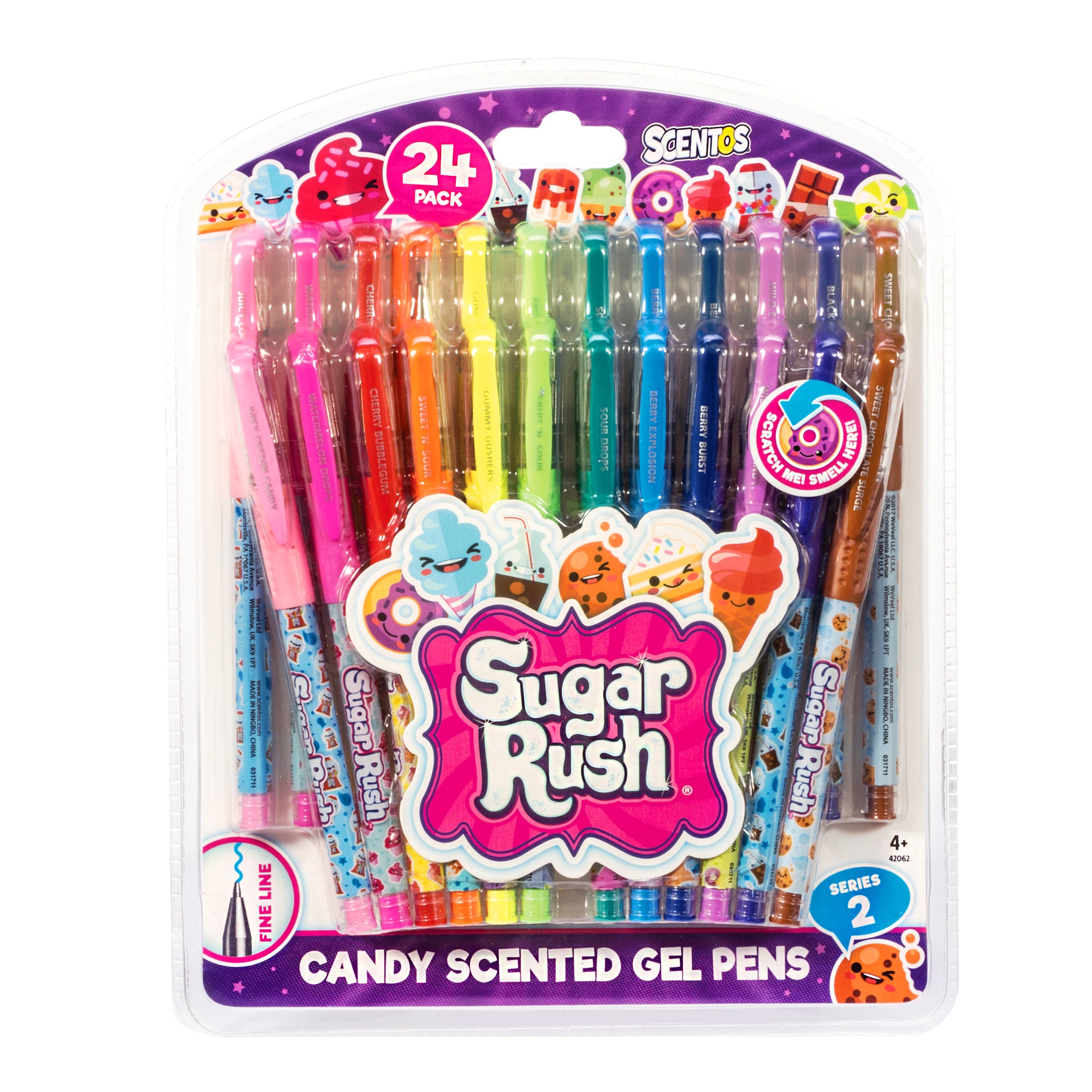 24 Sugar Rush Gel Pens ?C Scented