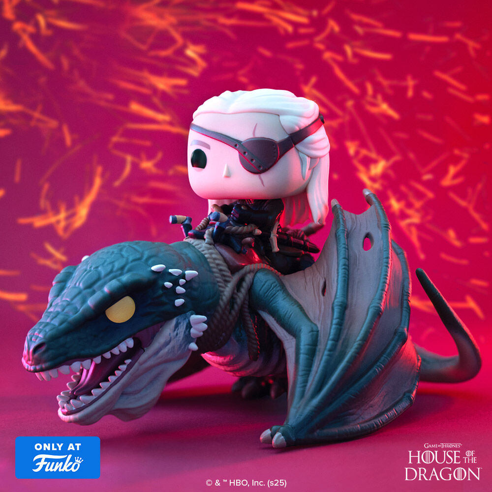 Pop! Rides Deluxe Aemond Targaryen with Vhagar