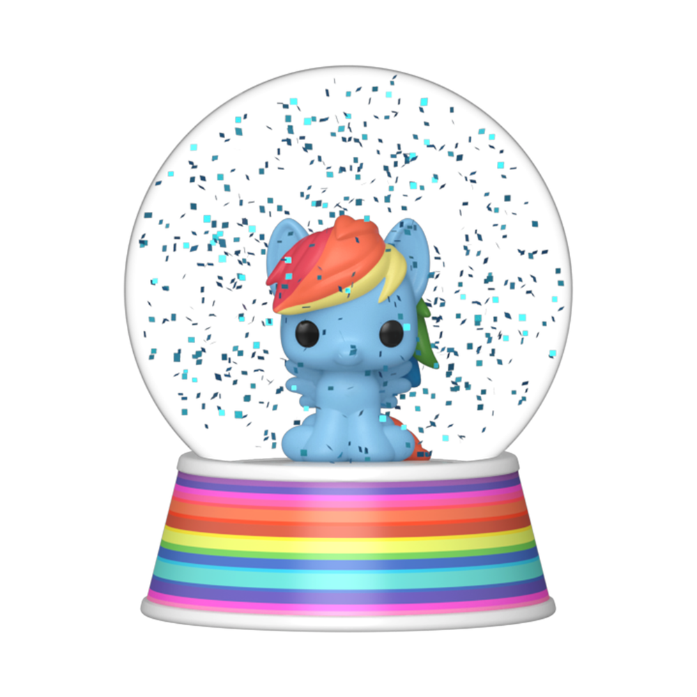 Rainbow Dash Mini Glitter Globe