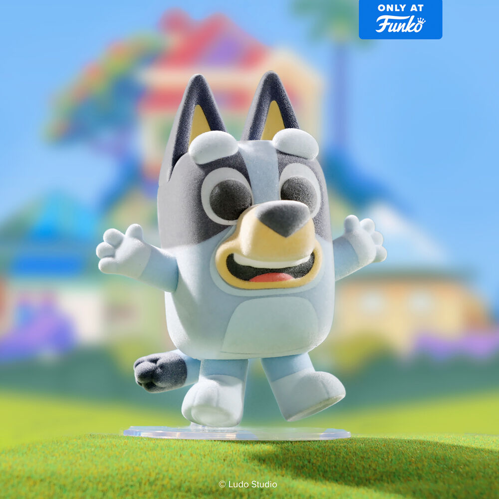 Pop! Bluey Jumping (Flocked)