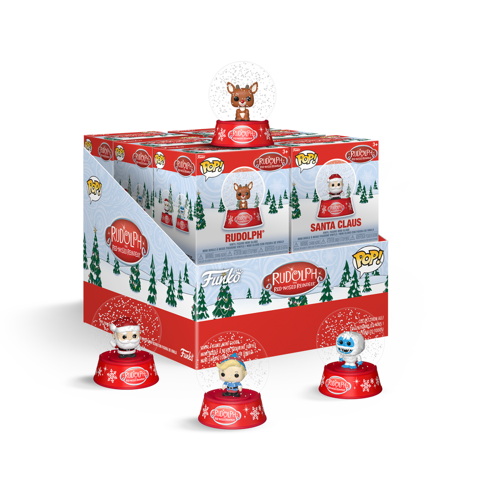 Rudolph the Red-Nosed Reindeer Mini Glitter Globes