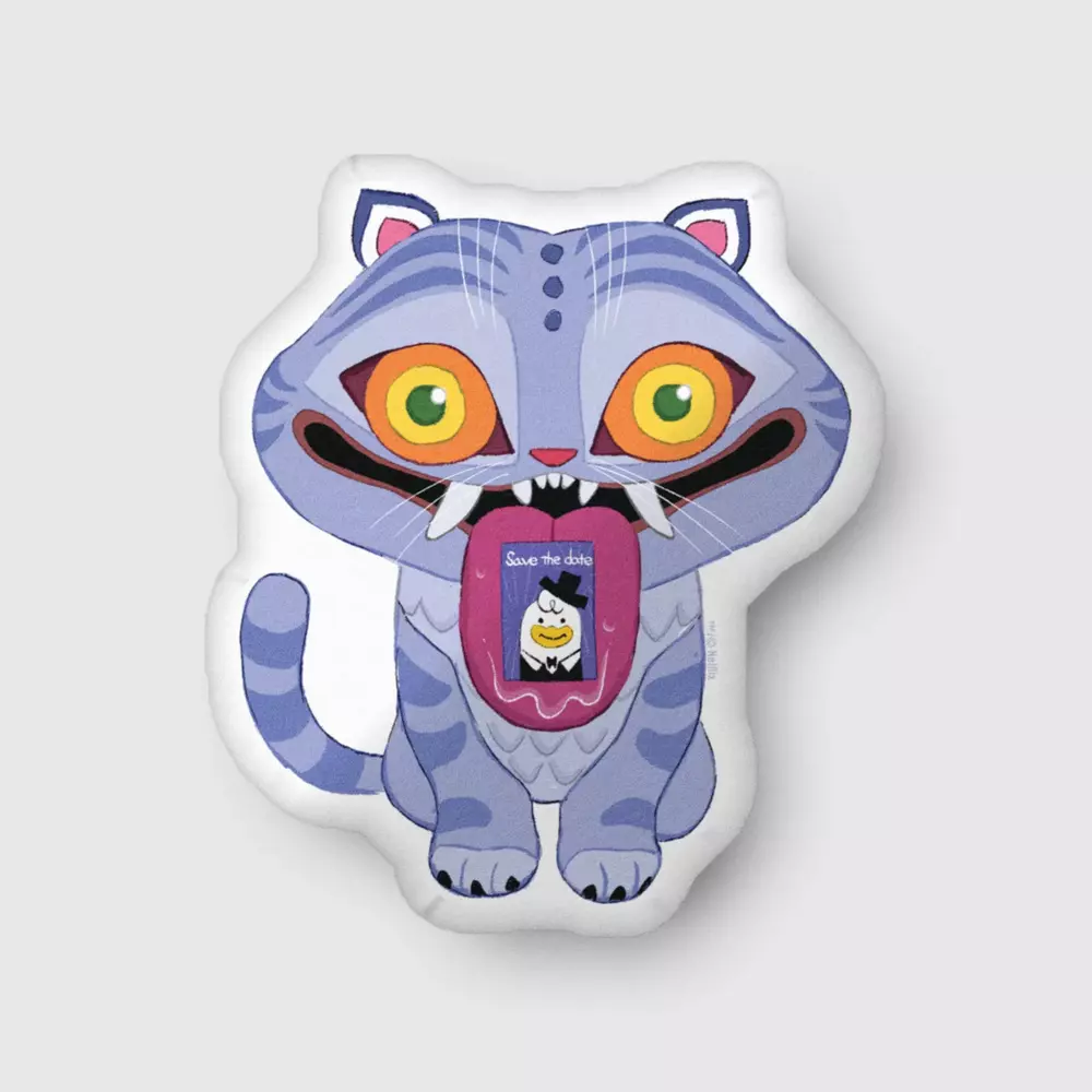 KPop Demon Hunters Derpy Tiger Pillow