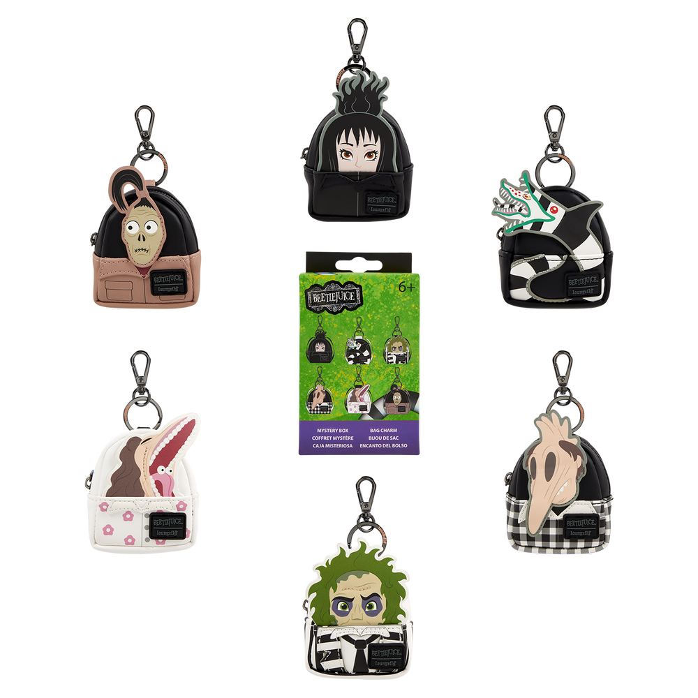 Beetlejuice Exclusive Cosplay Mystery Mini Backpack Keychain Charm
