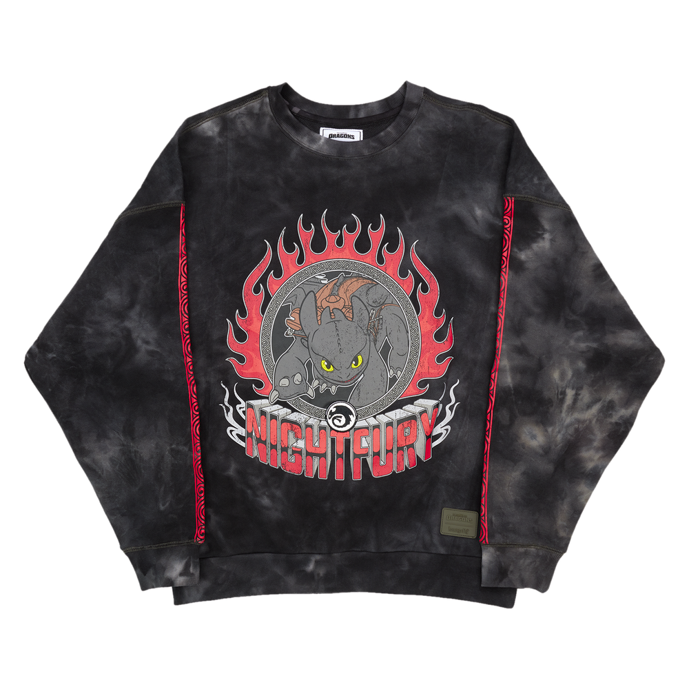 How To Train Your Dragon Night Fury Crewneck Sweatshirt