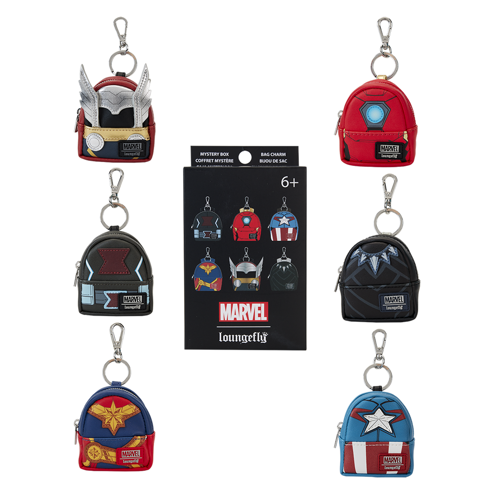Marvel Avengers Cosplay Mystery Mini Backpack Keychain Charm