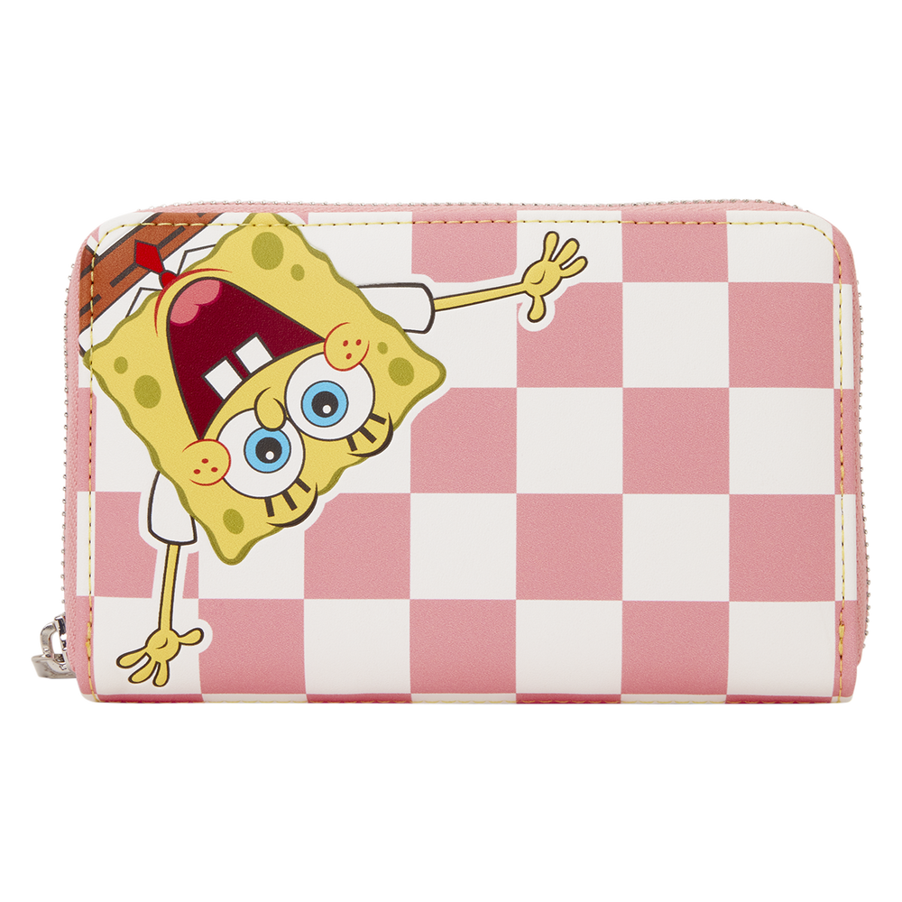 SpongeBob SquarePants & Patrick Star Checkered Zip Around Wallet